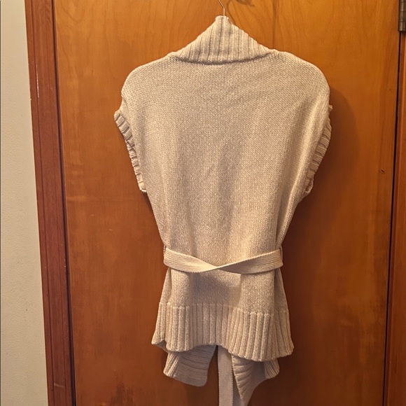 Ann Taylor Ivory Knit Cardigan with Belt - Picture 4 of 4